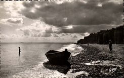 Luc sur Mer CPA Contre jour sur les falaises