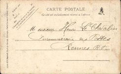 CPA Fantasy Bouquetiere Sedan-chair