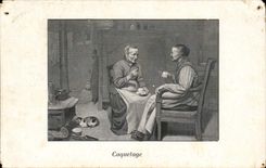 CPA Fantasy Cackle Women + pub Quinquina Valsa Doctor Ropert