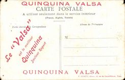 CPA Fantasy Small leader (music) + pub Quinquina Valsa of Doctor Ropert