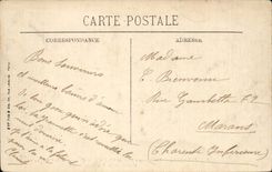 Auxerre CPA View taken of the bell-tower St Pierre towards the cathedral and bridge of the Small tower