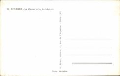 Auxerre CPA chorus of the cathedral