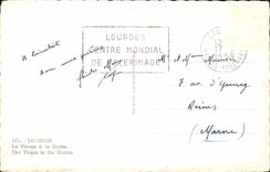 Lourdes CPA the virgin with the cave