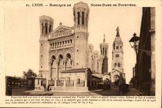 Basilika Lyon-CPA von Notre Dame de Fourviere