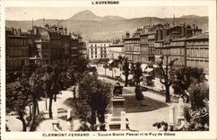Clermont Ferrand CPA Public garden Blaise Pascal and Puy deDome