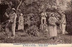 Clermont Ferrand CPA petrifying Fontaine of the caves of Peru of St Alyre GRoupe petrifies