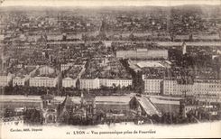 Panoramische Ansicht die Lyon-CPA vertreten von Fourviere