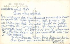 Lyon CPA der Saone und der Hugel von Fourviere