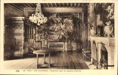 Pau CPA the castle Room known as of Jeanne d' Albret