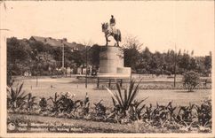 Belgie Belgium Ghent CPA Monument of King Albert