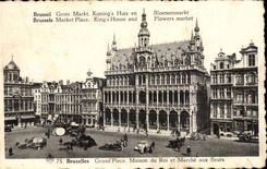 Belgie Belgium Brussels CPA Bloemenmarkt