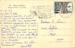 Valley of Rebenty CPA Falls of Abde the tunnel