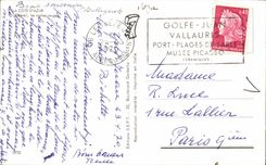 Mass azurblaue MODERNE KARTE das esterel