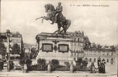 Rouen CPA Statue of Napoleon
