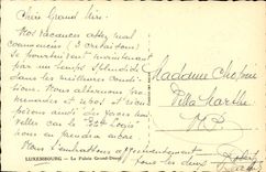 Luxembourg CPA the Ducal Large palate