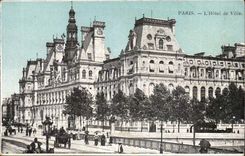 Paris CPA das Rathaus