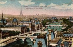 Panorama Paris-CPA der acht Brucken