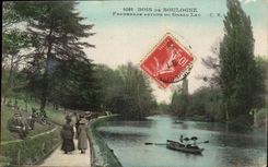 Paris CPA Bois de Boulogne Promenade autour du grand lac