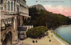 Lourdes - Gave and Swimming pools - CPA
