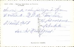 Lyon - Basilique Notre Dame de Fourviere La Facade - CPA 