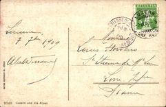 Switzerland - Lucerne - Luzern und die Alpen - CPA