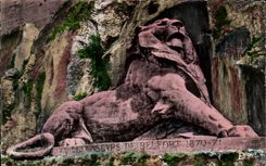 Lion of Belfort - Work of Bartholdi - CPA