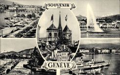 Switzerland - Souvenir of Geneva - CPA