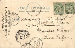 Paris - 3 - Turn of Louvre and Maison to the Pillars Chocolate Guerin Boutron - CPA