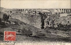 Algerie - Constantine - Le Pont Sidi Rached le plus haut pont en pierre du monde - CPA 