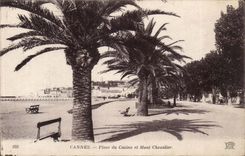 Cannes - Place of Casino and Mount Knight - CPA