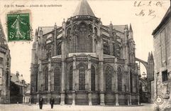 Tours - Abside de la Cathedrale - CPA 