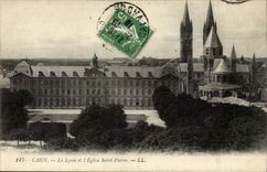 Caen - die Hochschule und das Kirche-Saint Pierre - CPA