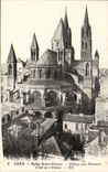 Caen - the Church Saint Etienne - Abbey with Men CPA