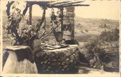 Massazurblau - in der Landschaft - CPA