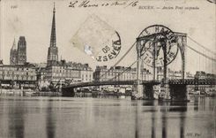 Rouen - Old suspended bridge - CPA