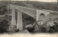 Picturesque Auvergne the most viaduct of France CPA
