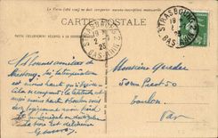 Strassburg - die Vosges-Kirche-Str Paul und Cathedrale CPA uberbrucken