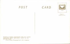 The Shetland - Muckle Fugga Lighthouse and out stack headlight - most northerly not in the british isles- CPA