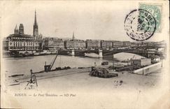 Rouen - the Bridge Boieldieu CPA