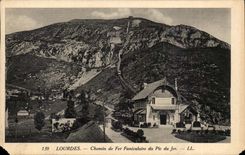 Lourdes - Funicular Railroad to the Peak of Jer - CPA