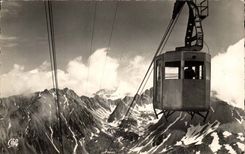 The Pyrenees - the Teleferic of Mongie - CPA