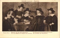 Frans Hals - Les Cinq Regent de l'hospice des vieillards The govenors of the hospital for old men Amsterdam - CPA 