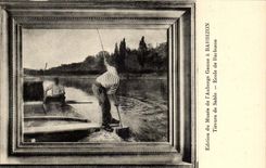 Edition de la Musee de l'Auberge Ganne a Barbizon Tireurs de Sable Ecole de Barbizon- CPA 