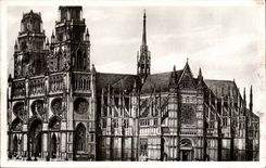 Orleans - the Cathedral Gothic Church Style Varies CPA