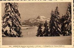 Megeve - Station Hivernale 1113 m L'Aiguille de Varan 2488 m CPA 
