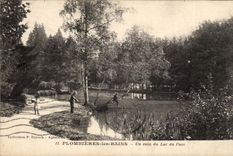 Plombieres les Bains - a Corner of the Lake of Park CPA
