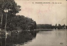 Enghien les Bains - a Corner of Lake CPA