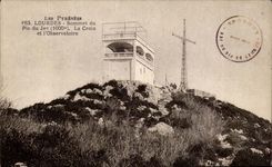 Lourdes - Summit of the Peak of Jer 1000 m the Cross and Observatory CPA