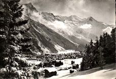 Chamonix - Mont Blanc en hiver Vue Generale - CPA 