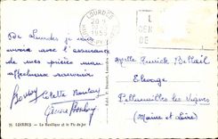 Lourdes - the Basilica and the Peak of Jer - CPA